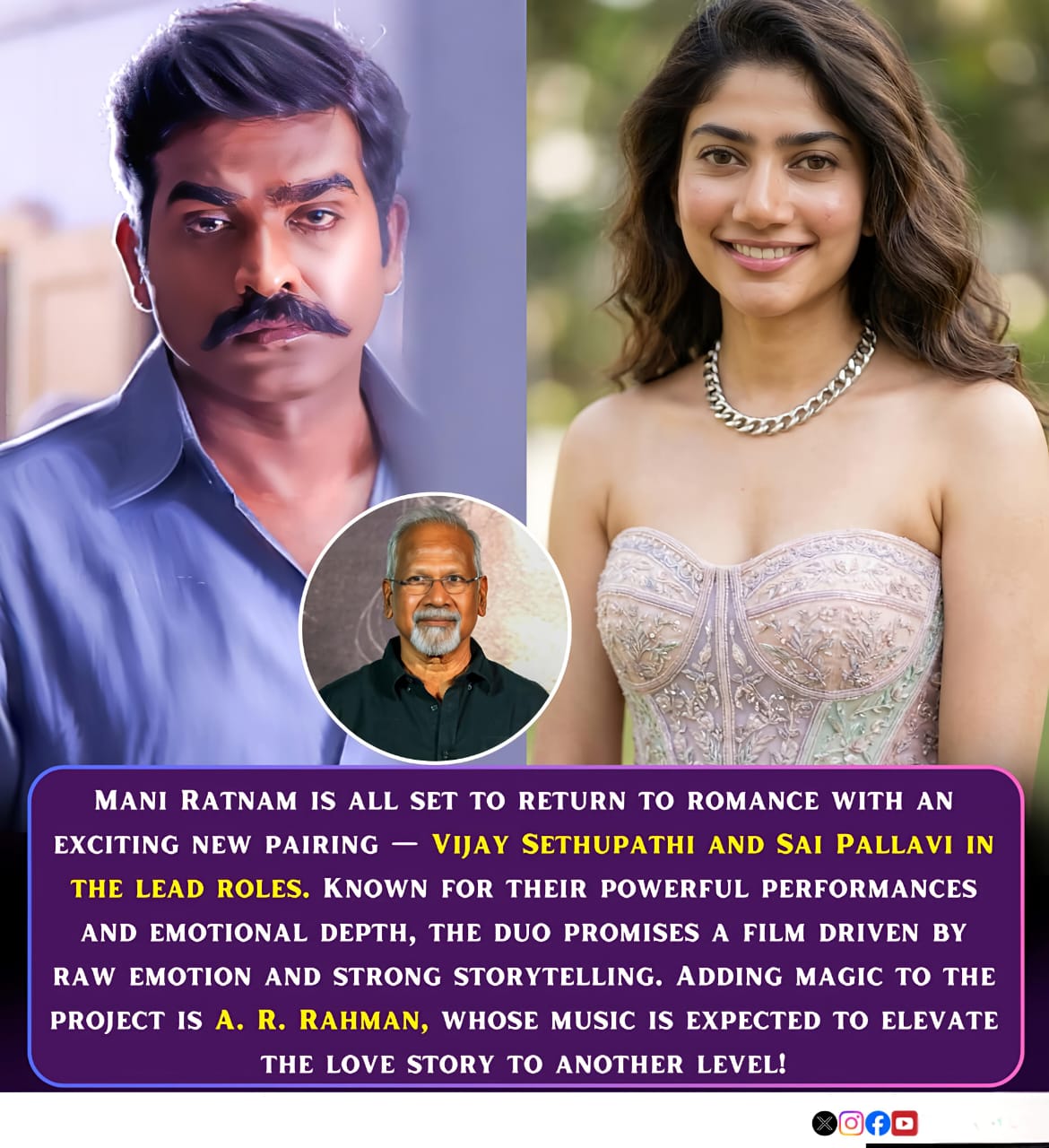 Mani Ratnam&rsquo;s Upcoming Venture: A New Romance in the Works