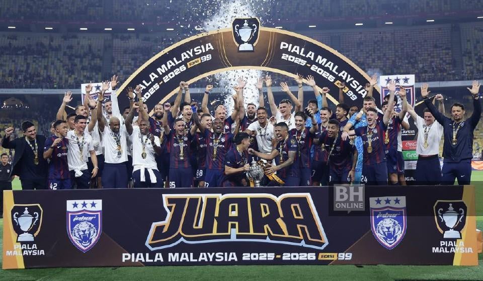 JDT lakar sejarah juara Piala Malaysia kali keempat berturut-turut