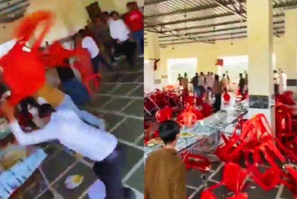 Majlis perkahwinan bertukar kecoh kerana agihan paha ayam